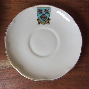W.H. Goss crested heraldry china vintage Whitby plate (GC052 Grace)